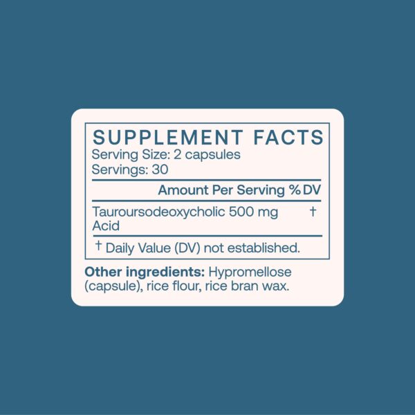 Cápsulas BodyBio TUDCA apoyo digestión y hígado