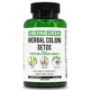Envase lateral Siberian Green detox herbal colon 90 cápsulas