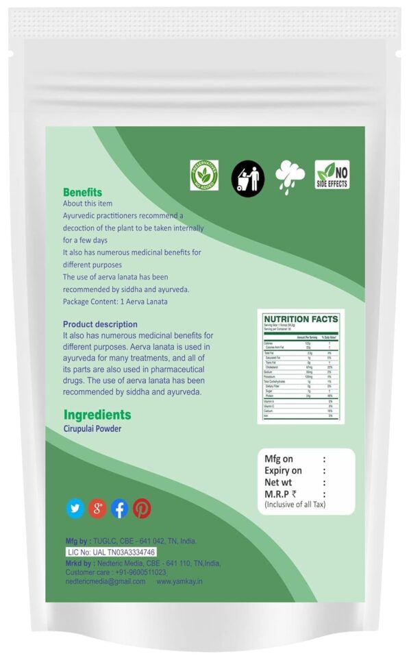 Polvo herbal yamkay ingrediente natural