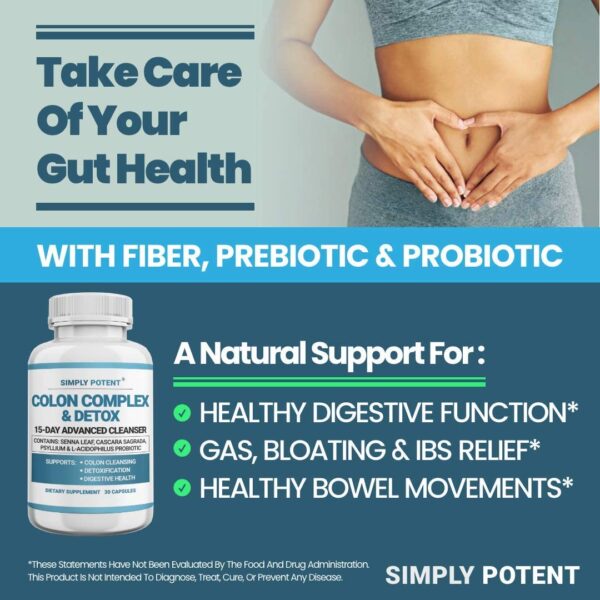 Cápsulas para limpieza colónica y alivio estreñimiento