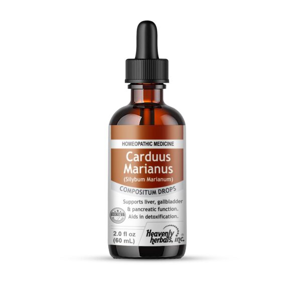 Heavenly Herbals Carduus Marianus gotas homeopáticas detox hígado 2oz