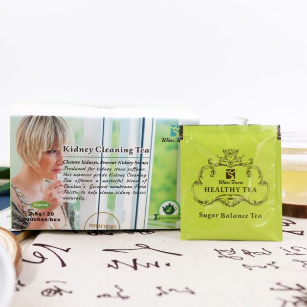 Bolsita individual té Wins Town para limpieza renal