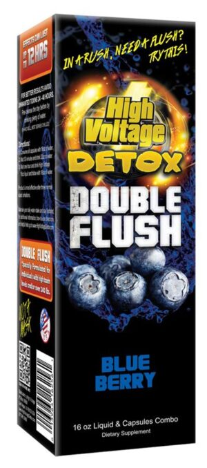 High Voltage Detox Double Flush cápsulas y líquido aroma blueberry