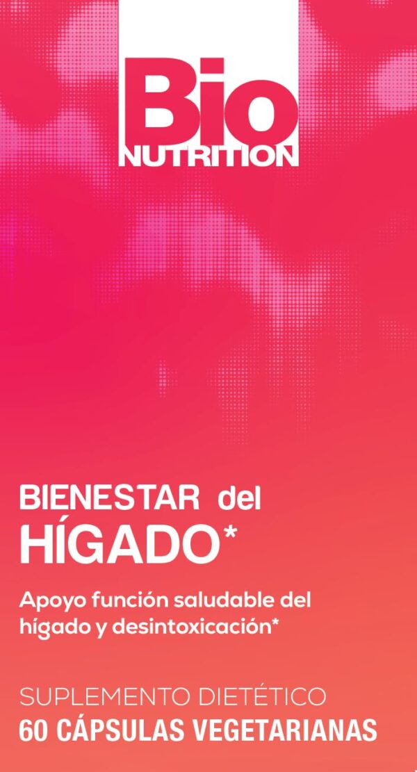 Frasco Bio Nutrition Liver Wellness 60 cápsulas para hígado