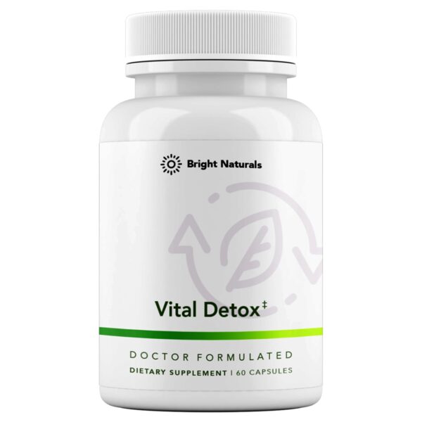 Bright Naturals Vital Detox envase 60 cápsulas salud hígado