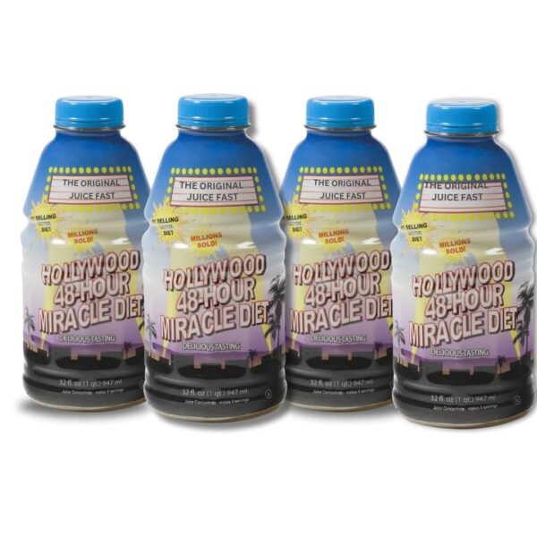 Paquete limpieza detox Hollywood Diet de 4 jugos fruta milagrosa
