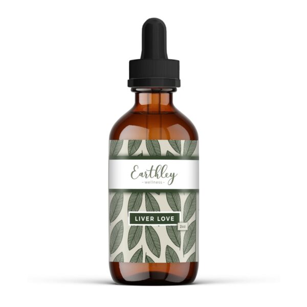 Earthley Wellness Liver Love mezcla herbal apoyo hígado botella