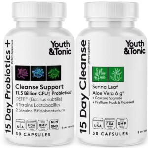 Youth & Tonic limpieza intestinal paquete 15 días