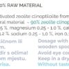Uso saludable Zeotex polvo zeolita para detox y función hepática