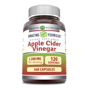 Amazing Formulas Vinagre de Sidra de Manzana 1500 mg cápsulas