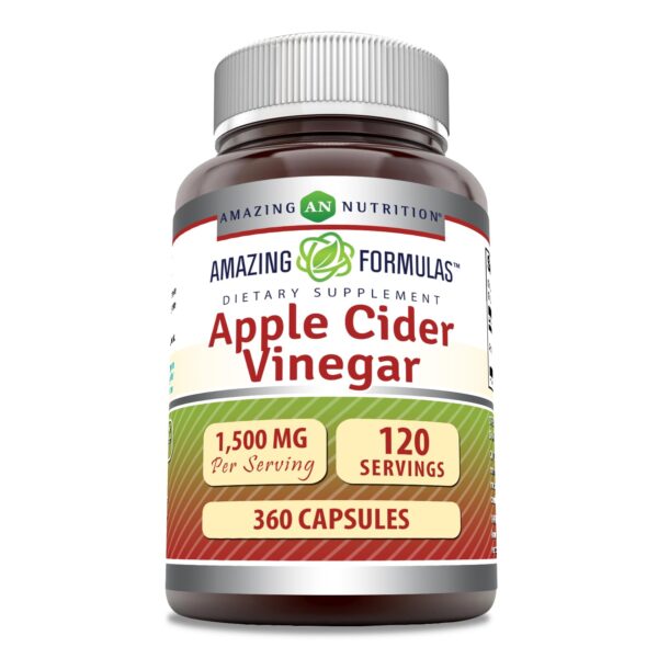Amazing Formulas Vinagre de Sidra de Manzana 1500 mg cápsulas