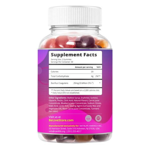 Gomitas ACV BeLive sin azúcar para detox y piel clara