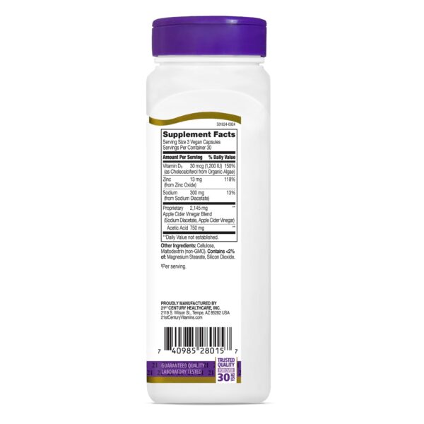 Caja producto vinagre sidra manzana 21st Century