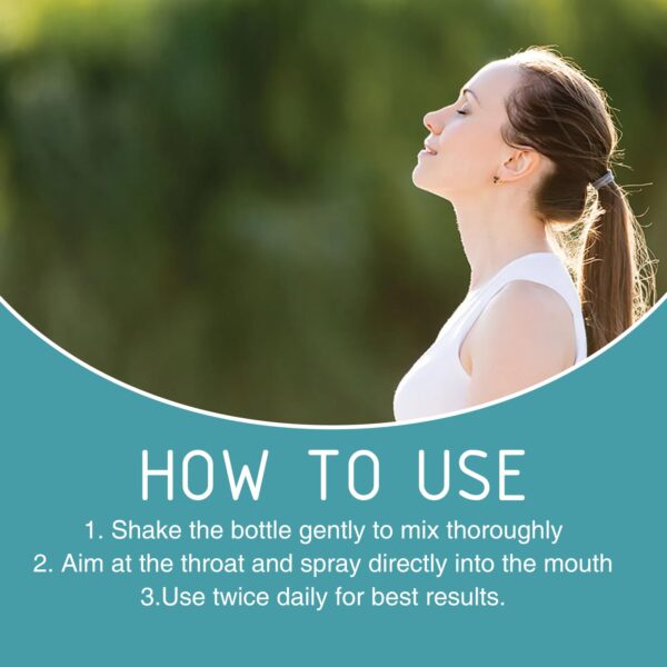 Spray de salud respiratoria con fórmula natural y orgánica para pulmones