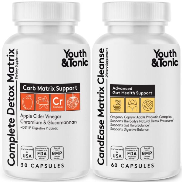 Paquete de pastillas detox completo CandEase Youth & Tonic