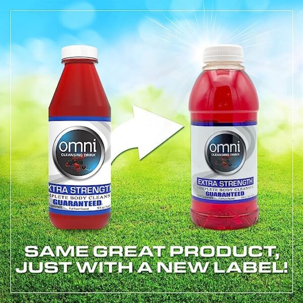 Detox rápido bebida herbal Wellgenix Omni 16 oz ponche fruta