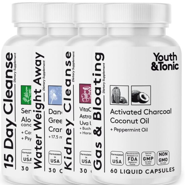 Youth & Tonic paquete detox completo multi-órganos 150 tabletas