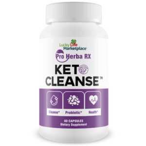 Botella Pro Herba RX Keto Cleanse suplemento herbal detox natural