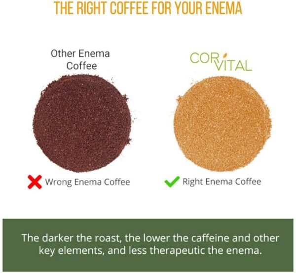 Cor-Vital café para enema orgánico detox hígado