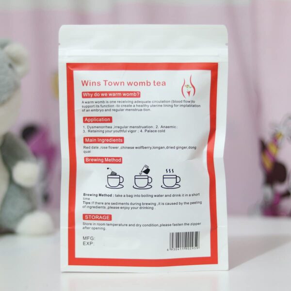 Detalle bolsas de té Wins Town Womb frescura aroma natural