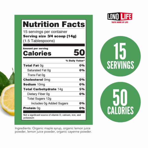 Cucharada polvo limonada detox Master Cleanse