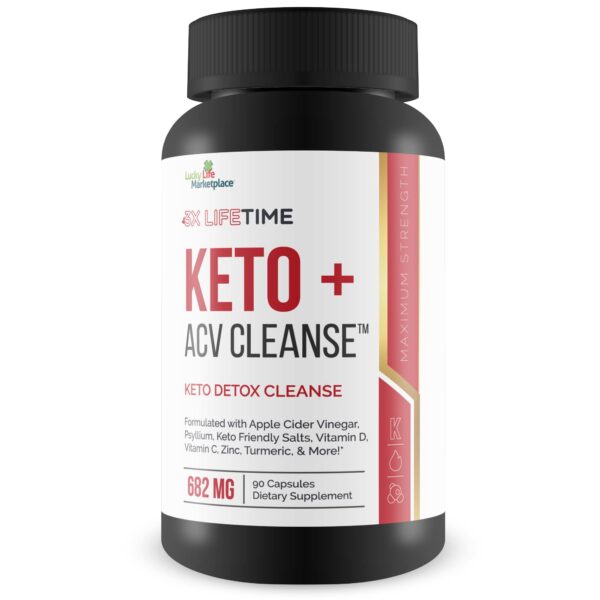 Suplemento Keto + ACV Cleanse Detox 90 días