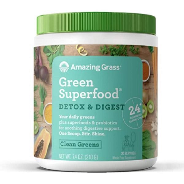 Ingredientes organicos en polvo superfood Amazing Grass