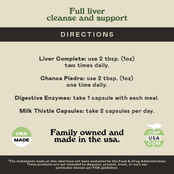 Liver Complete detox natural con vinagre de sidra para órganos