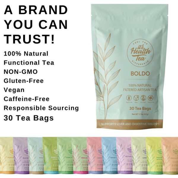 Boldo té en paquete para consumo diario saludable