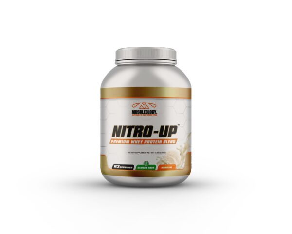 Mezcla post-entrenamiento Nitro-Up proteína whey sabor vainilla