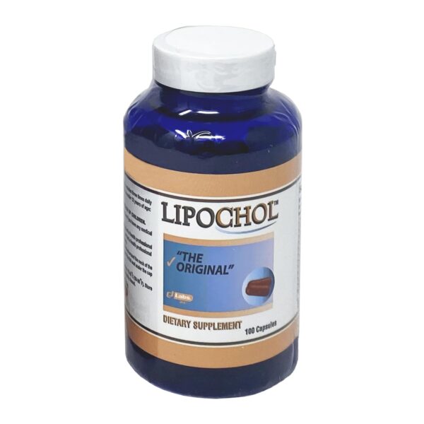 Frasco Lipochol suplemento para limpieza hepática y detox