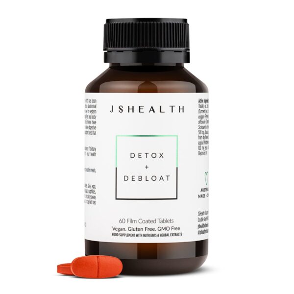 JSHealth fórmula detox hepático para digestión y reducción hinchazón