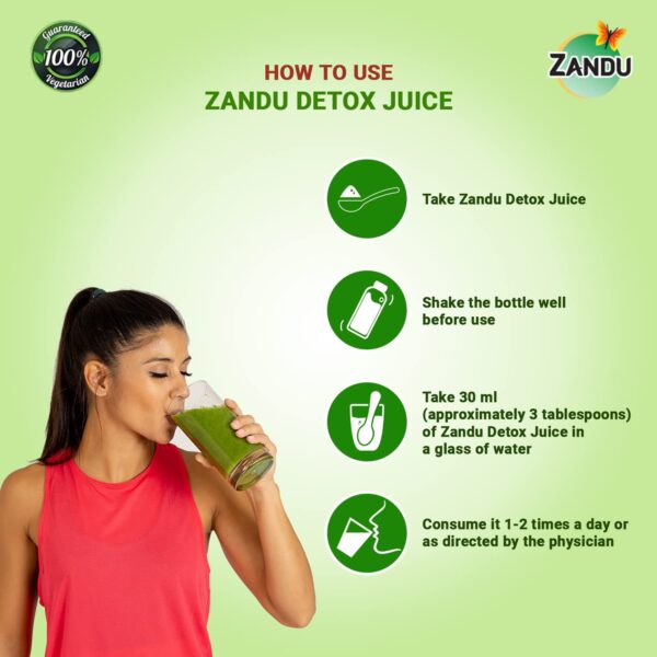 Zandu jugo natural ayurvédico para limpieza corporal