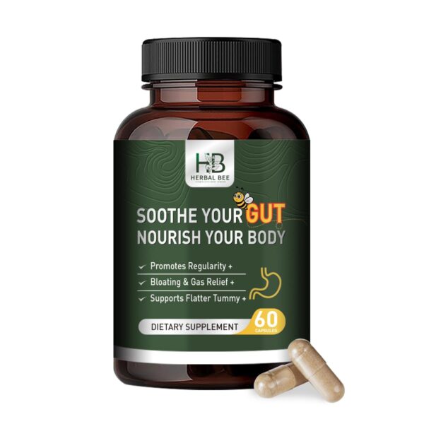 Herbal BEE suplemento salud intestinal cápsulas verdes 60 unidades