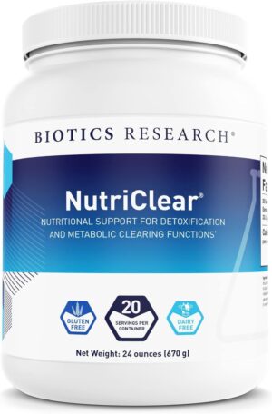 Paquete Biotics Research NutriClear suplemento detox metabolismo