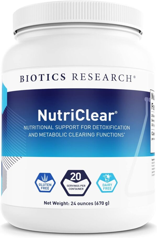 Paquete Biotics Research NutriClear suplemento detox metabolismo
