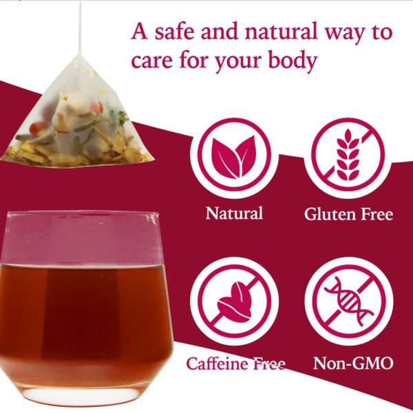 Bolsa con hierbas para té Leafroot fibromas y quistes ováricos