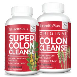 Health Plus paquete Super Colon Cleanse y Colon Cleanse suplemento digestivo