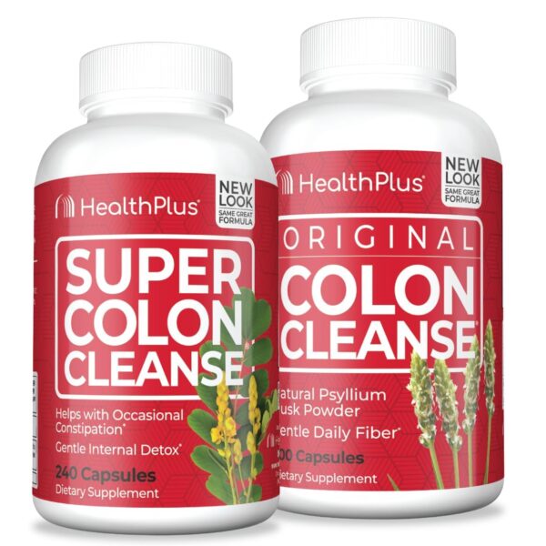Health Plus paquete Super Colon Cleanse y Colon Cleanse suplemento digestivo