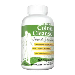 Health Plus Super Colon Cleanse limpieza natural colon 300 cápsulas