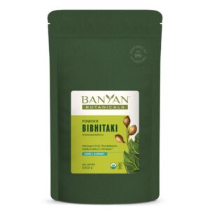 Banyan Botanicals polvo orgánico bibhitaki para desintoxicación y rejuvenecimiento