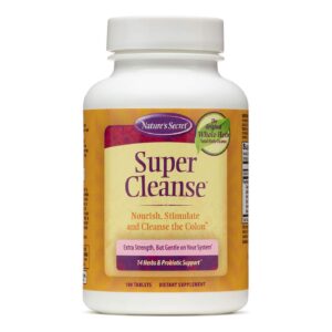 Super Cleanse Nature's Secret envase frontal 100 tabletas