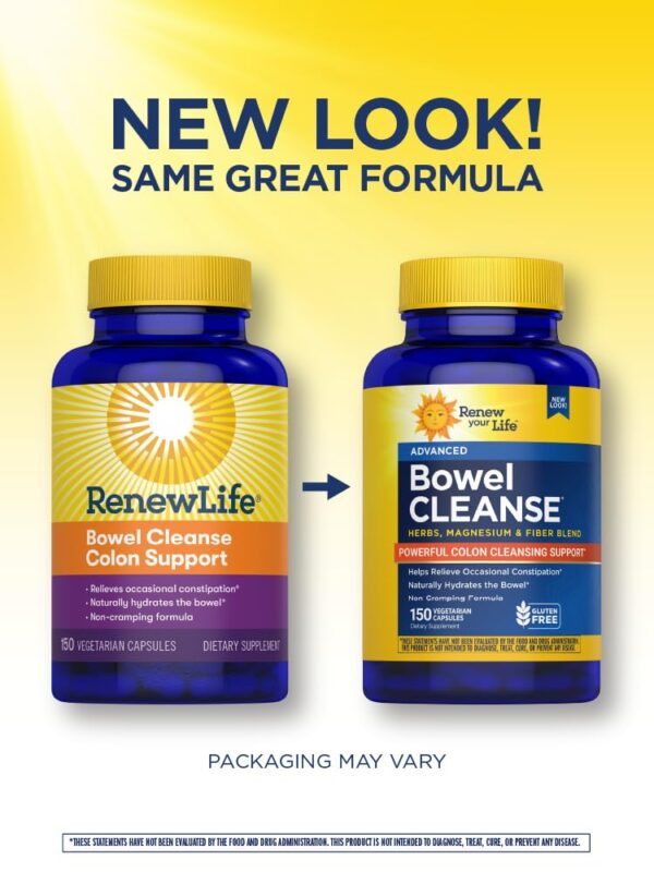 Etiqueta frontal de Renew Your Life Limpieza Intestinal