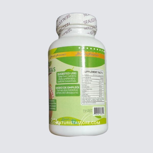 Tabletas Brands Naturals para desintoxicación hígado y riñones