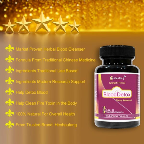 Cápsulas fáciles de tragar BloodDetox para desintoxicación