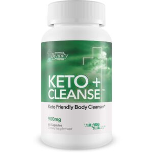 Frasco Pro Divinity Labs Keto Cleanse cápsula para limpieza corporal keto