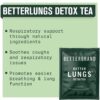 Té de hierbas BetterLungs para salud pulmonar y alivio de congestión