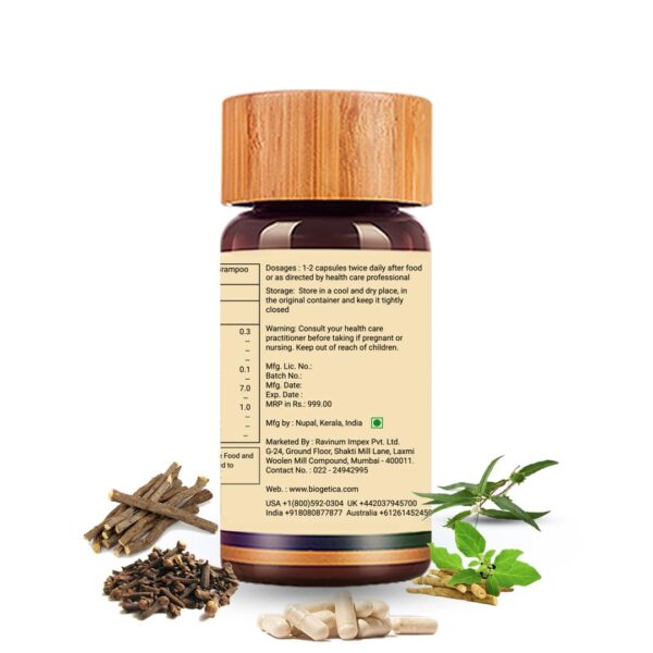 Detalle cápsulas Biogetica Smokesolve desintoxicación pulmonar