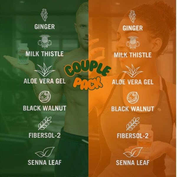 Envase cápsulas The Cleaner fórmula hombre 14 días