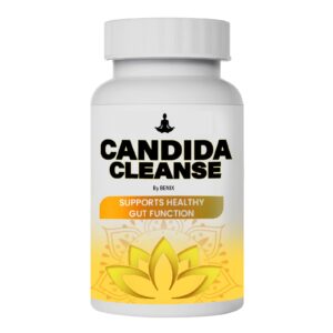 Candida Cleanse suplemento herbal en botella